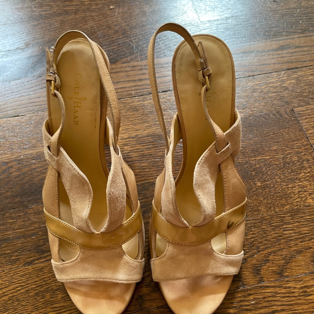 Cole Haan brand size eight (8) nude color heel